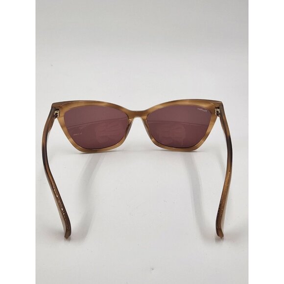 MAX MARA MM0011 47E Beige Brown Cat Eye Plastic Sunglasses Frame 58-16-140 LOGO5 main image 5